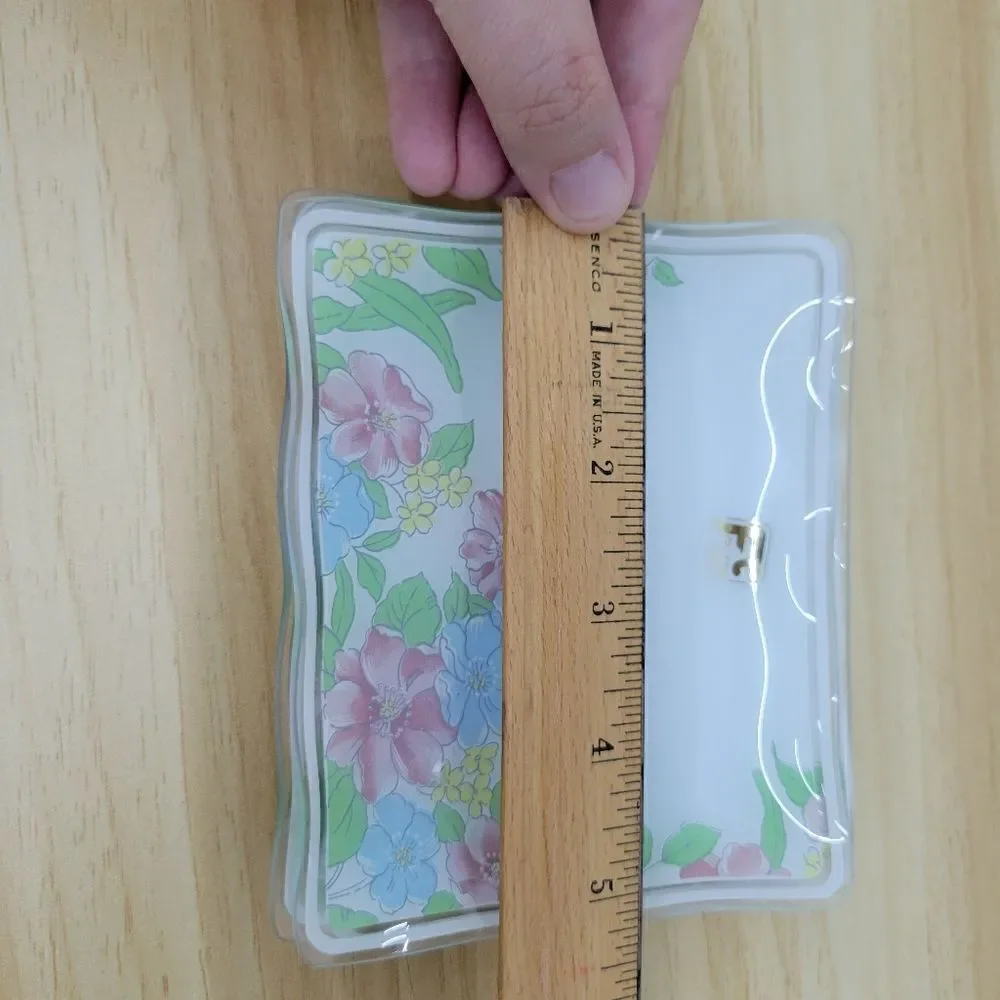 Set of 5 Vintage FC Japan Glass Plates, Tip Trays